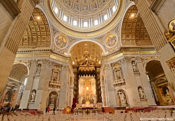 Amazing View Inside St. Peter's Basilica