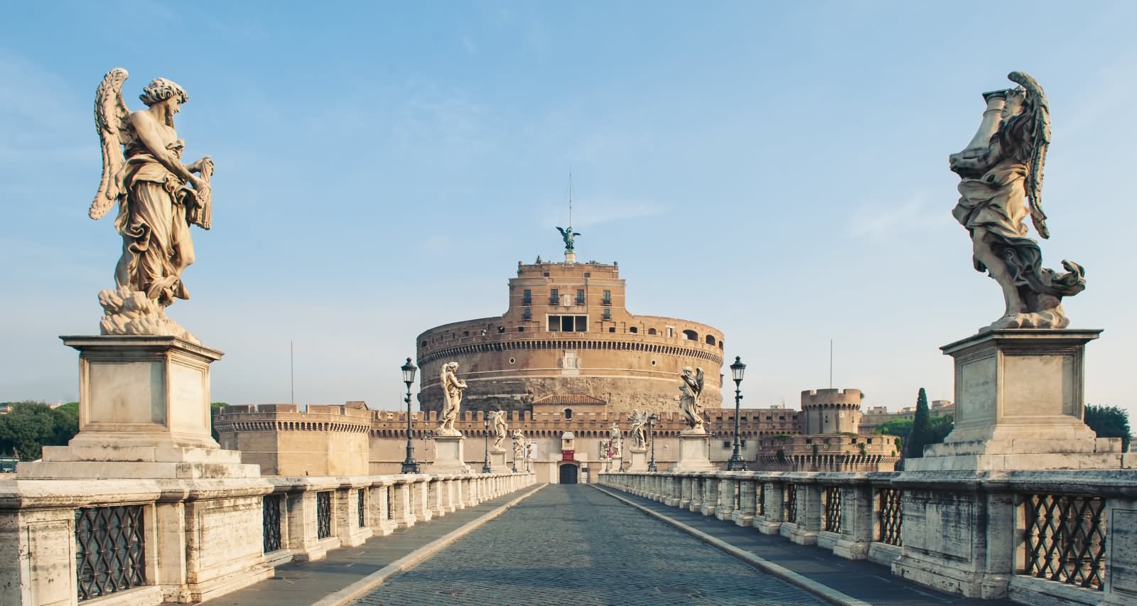 Angel Sculptures On The Way Of Castel Sant’Angelo