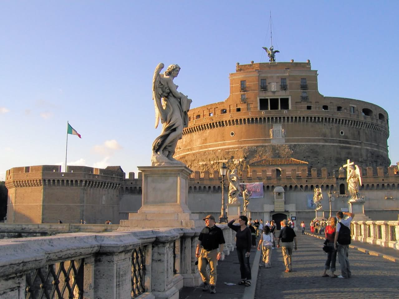 Angel Statues At Castel Sant’Angelo In Rome