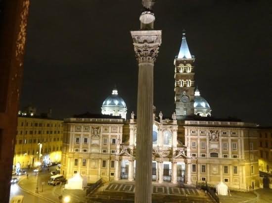 Basilica di Santa Maria Maggiore Night Photo
