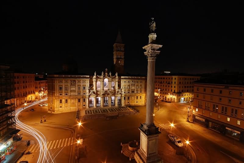 Basilica di Santa Maria Maggiore Night View