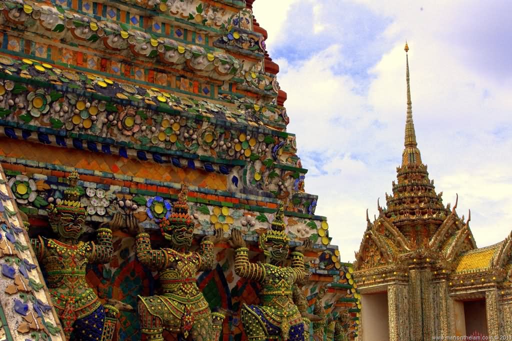 Beautiful Art Work At Wat Arun Temple