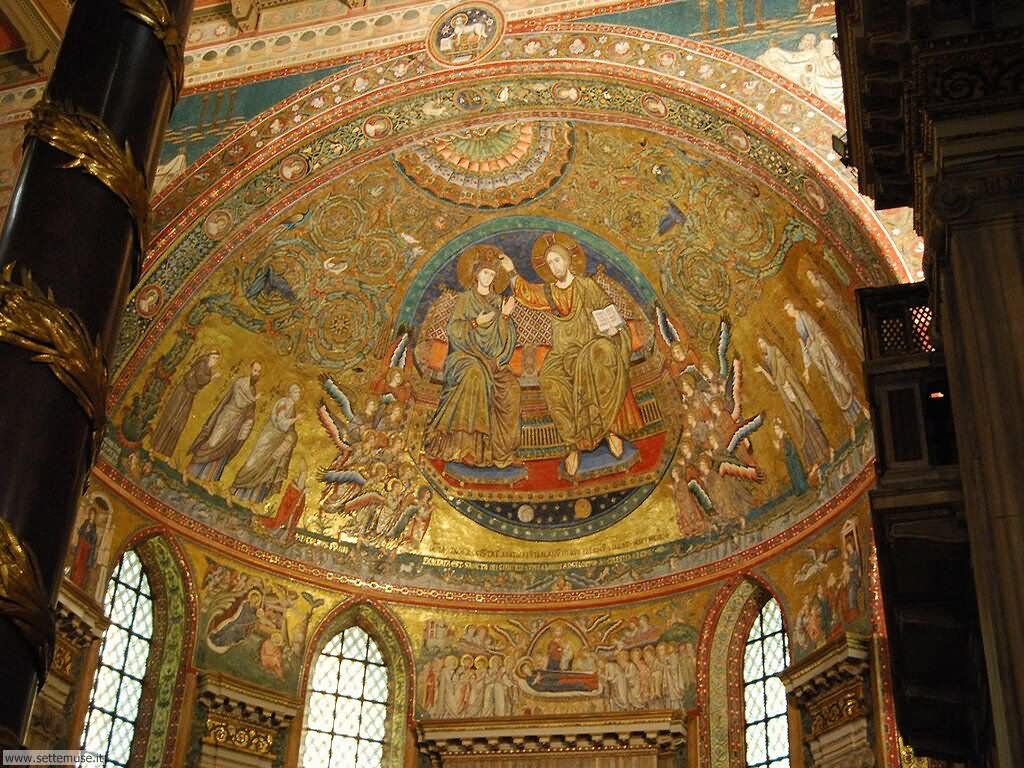 Beautiful Art Work Inside Basilica di Santa Maria Maggiore