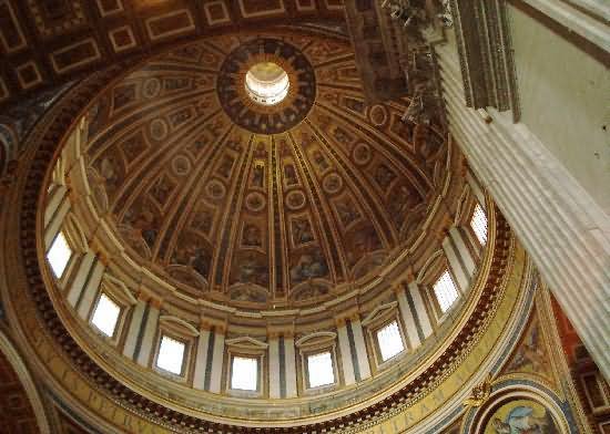 Beautiful Dome Inside Castel Sant'Angelo