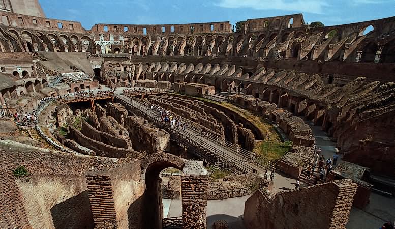 Beautiful Inside Picture Of The Colosseum