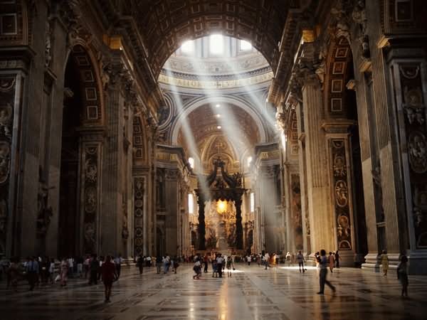 Beautiful Inside View Of St. Peter’s Basilica