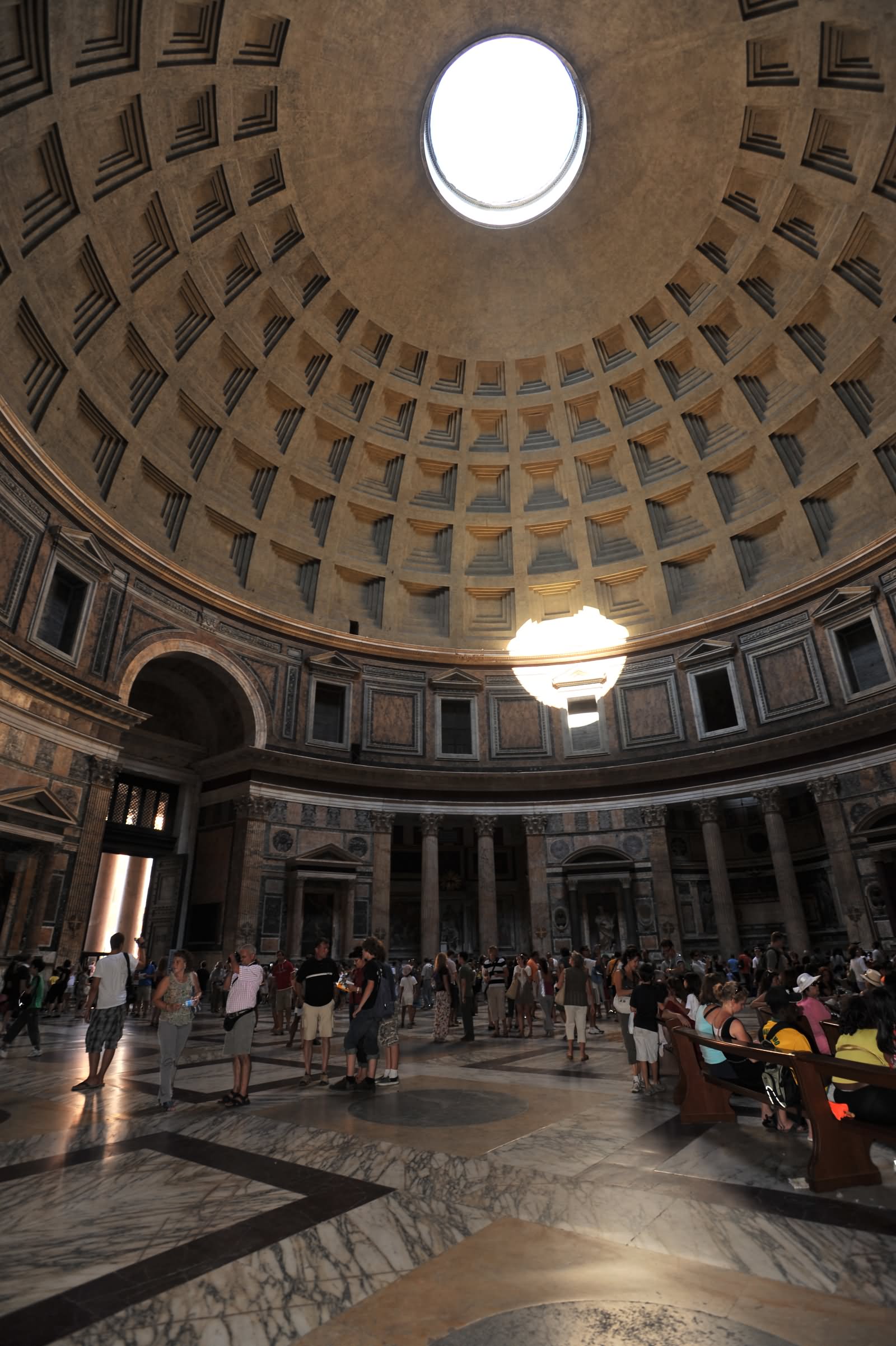 Beautiful Interior Of Pantheon In Rome