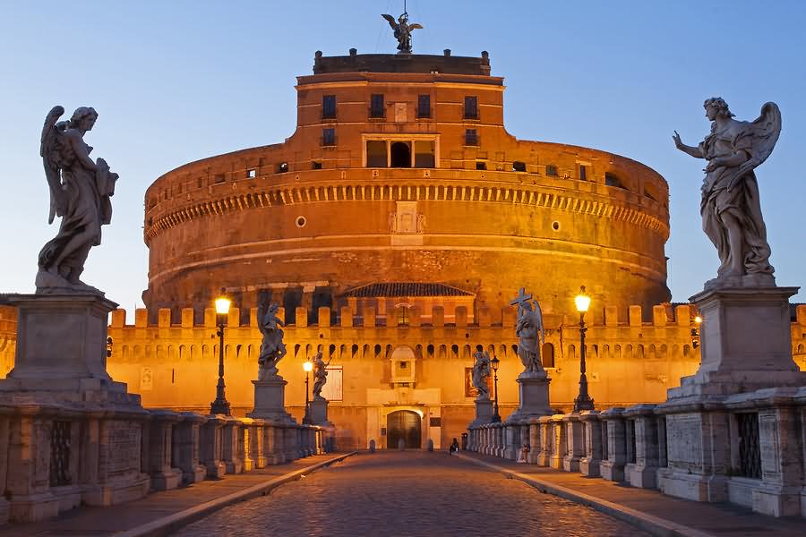 Beautiful Night View Of Castel Sant'Angelo