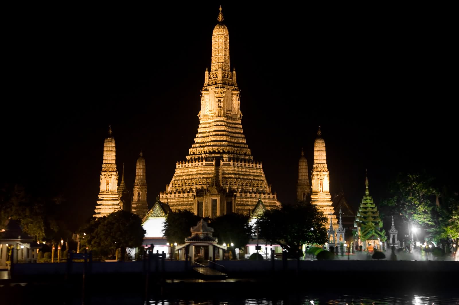 Beautiful Night View Of Wat Arun Temple