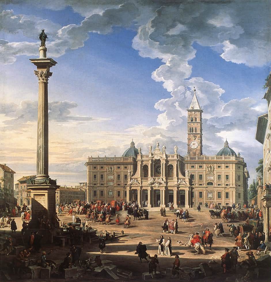 Beautiful Painting Of Basilica di Santa Maria Maggiore