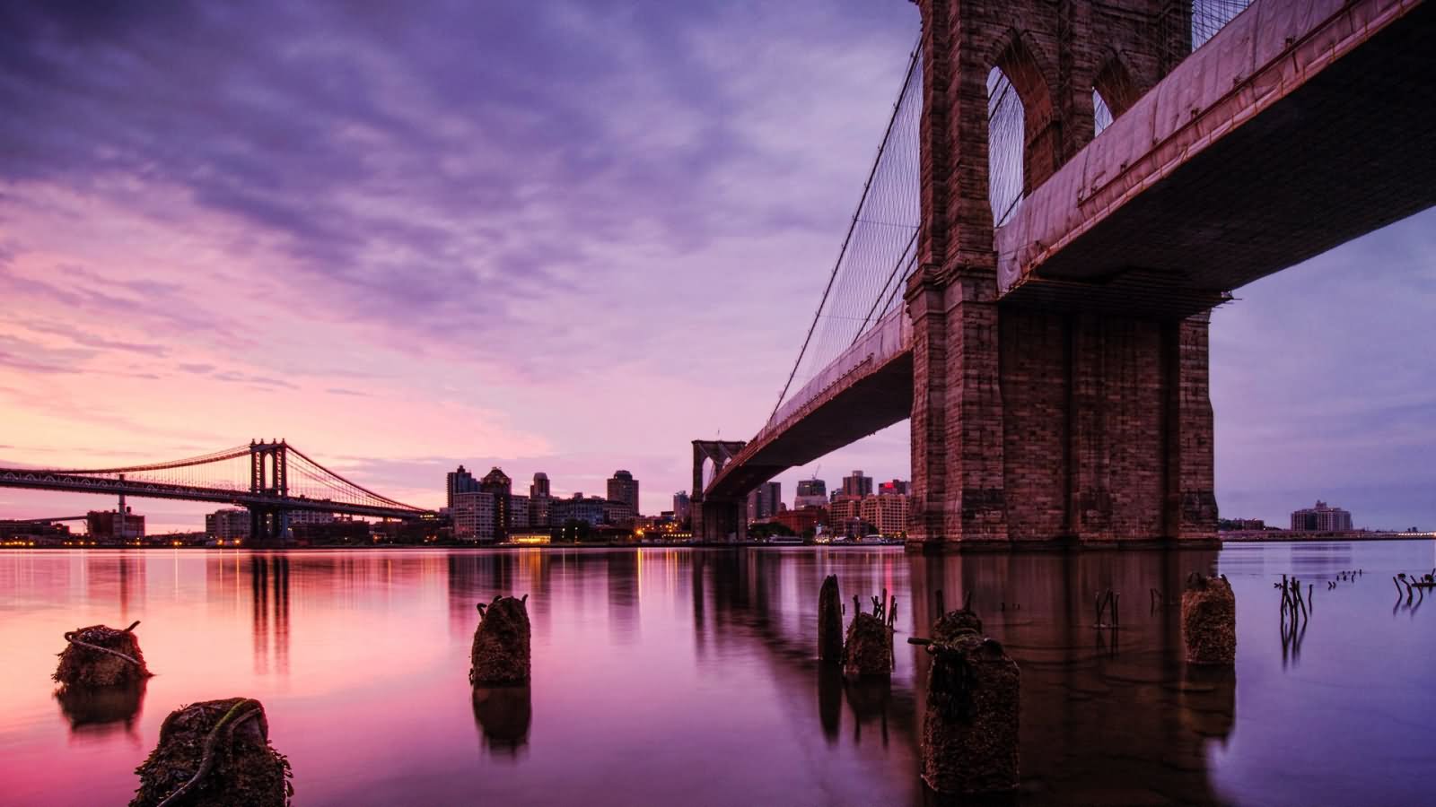 Beautiful Scene Of The Brooklyn Bridge