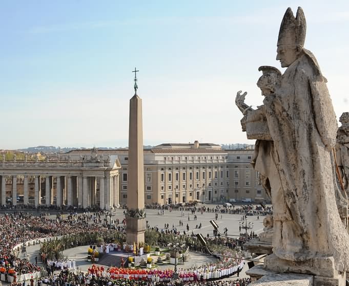 Beautiful View Of St. Peter's Square Image