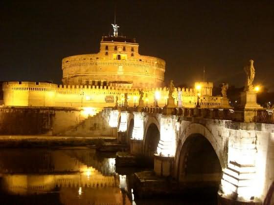 Beauty Of Castel Sant'Angelo At Night