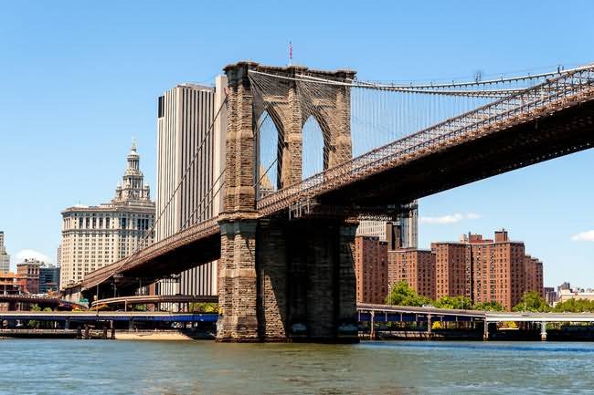 Brooklyn Bridge Across The East River