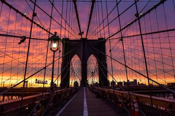 Brooklyn Bridge Sunset Picture