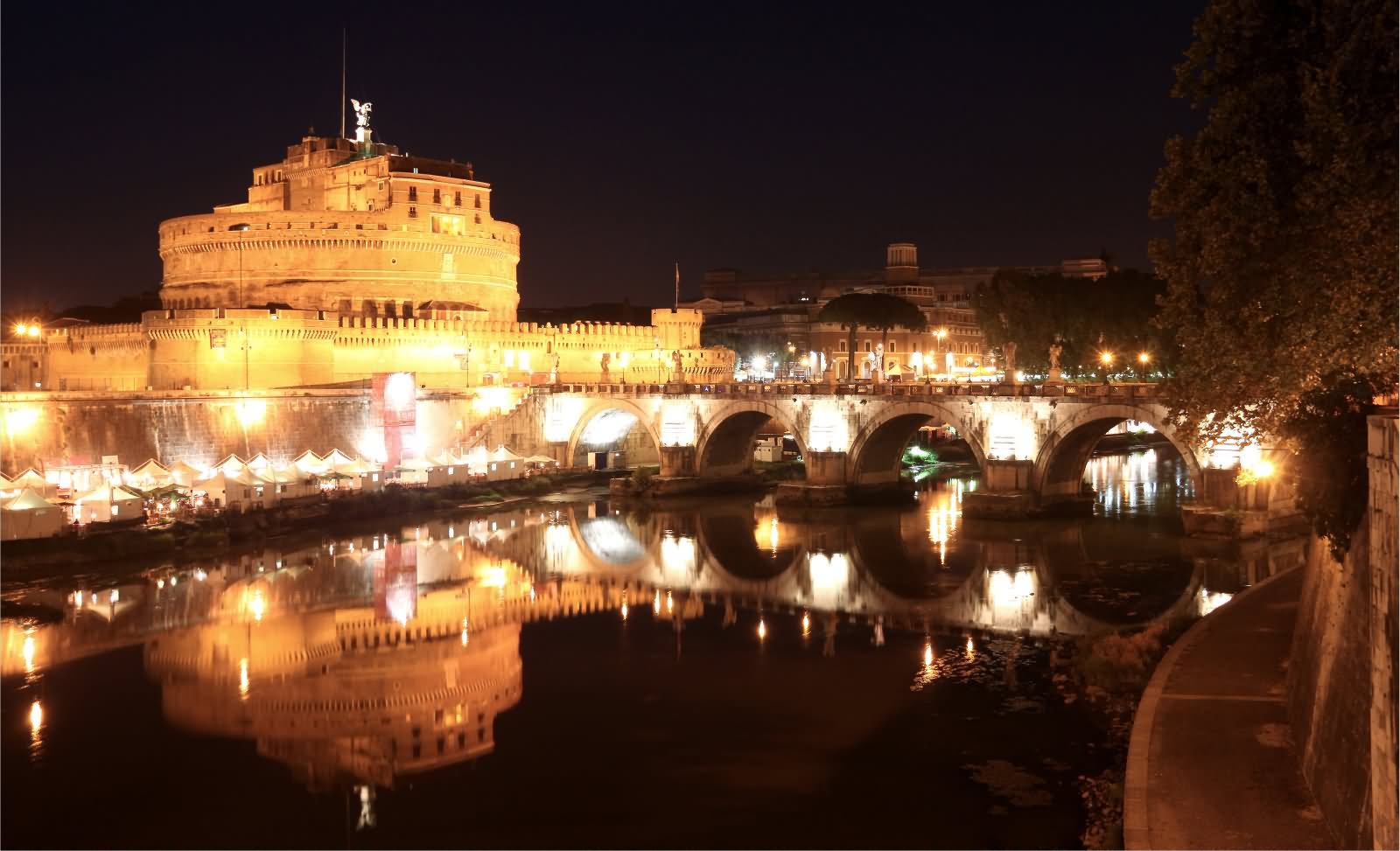 Castel Sant'Angelo Looks Incredible In Night Lights
