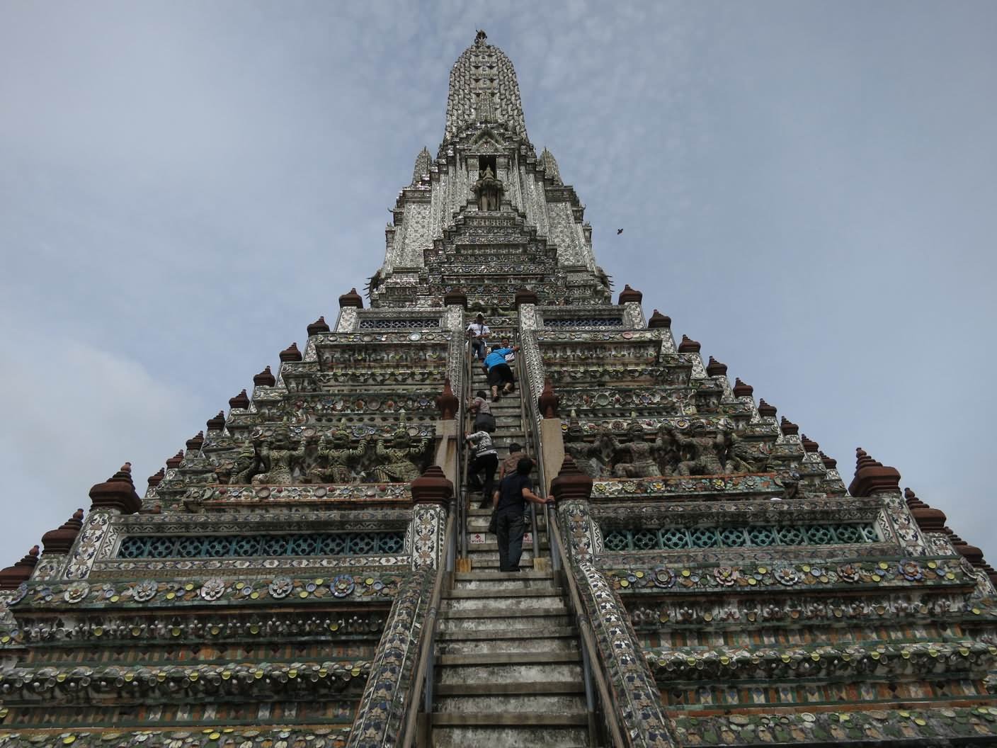 Central Prang Of Wat Arun Temple Bangkok