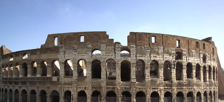 Closeup Of The Colosseum, Rome