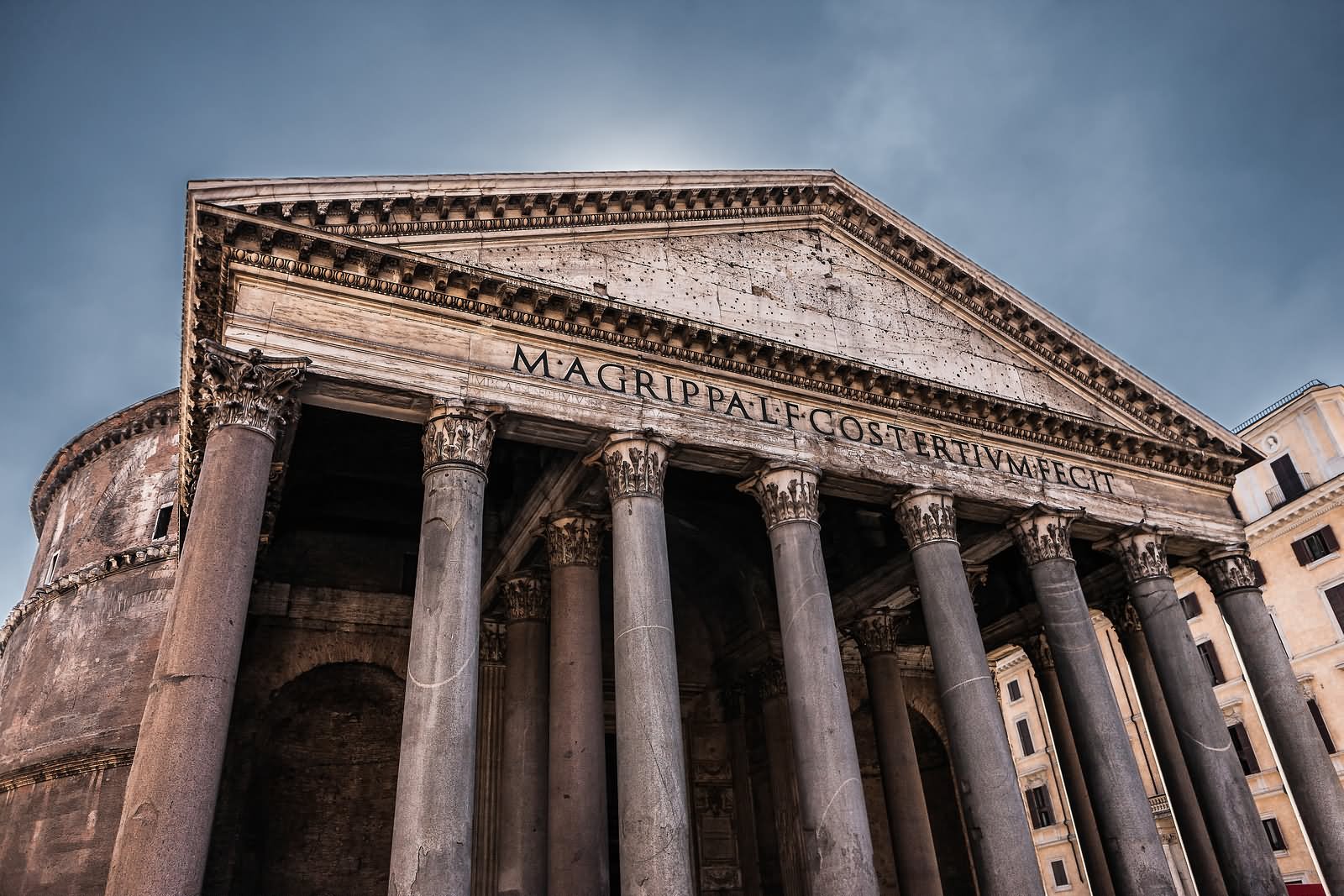 Closeup Of The Pantheon, Rome
