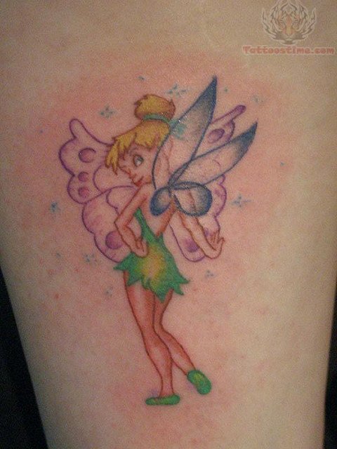 Colorful Tinkerbell Tattoo Design By Heaven N Hell