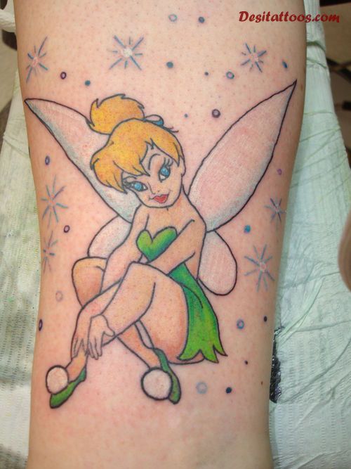 6+ Tinkerbell Tattoos On Leg