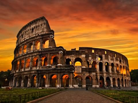 Colosseum At The Time Of Sunset Picture