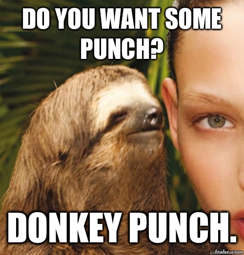 Do You Want Some Punch Donkey Punch Funny Meme Picture