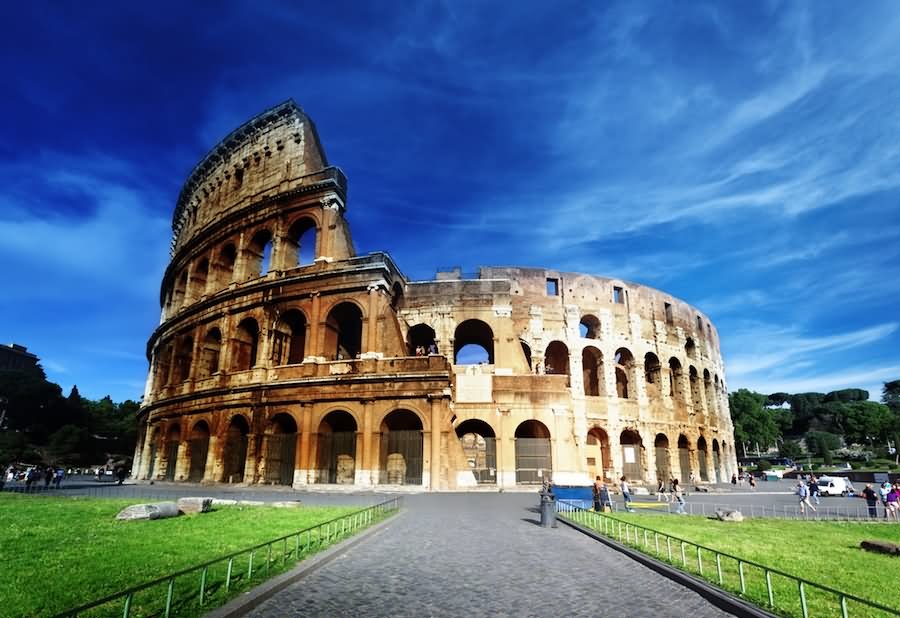 Front View Of The Colosseum