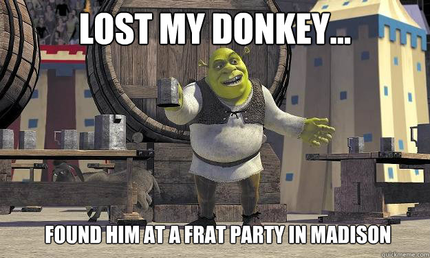 Funny Meme Lost My Donkey Photo