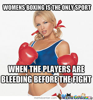 Funny Women Boxing Meme Image For Whatsapp