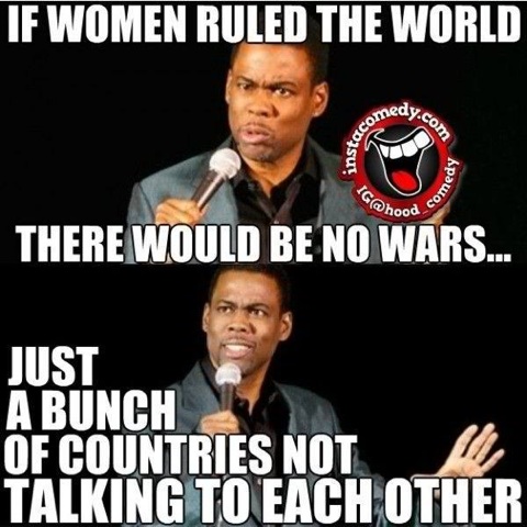 If Women Ruled The World Funny War Meme Image