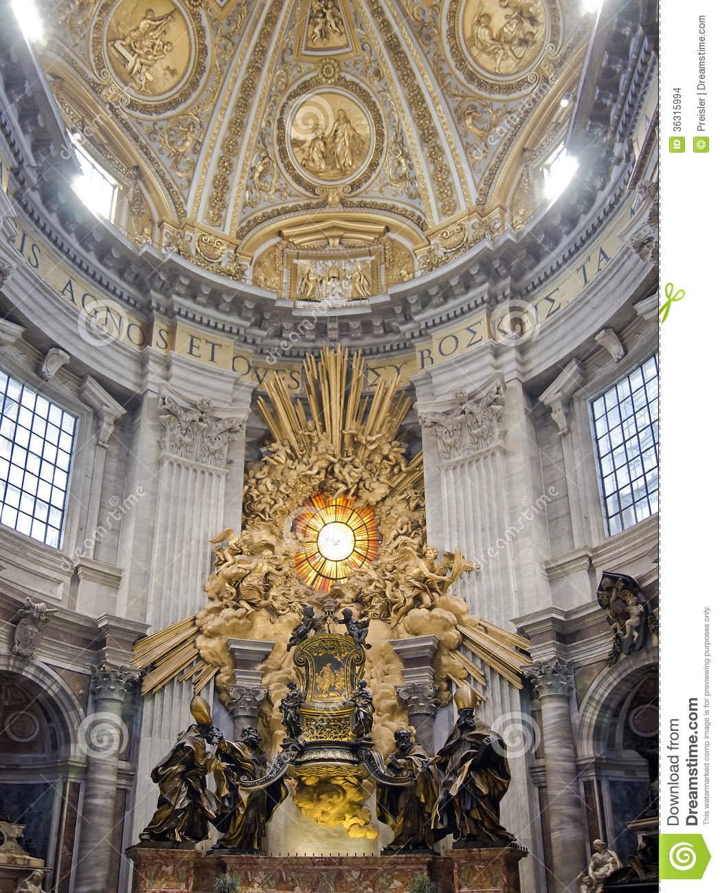 Incredible Sculptures Inside St. Peter's Basilica, Vatican City