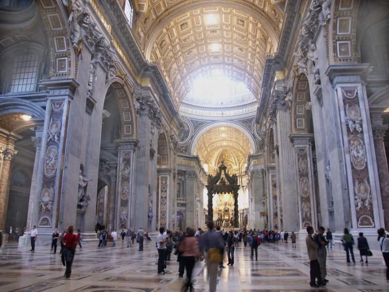 Inside Image Of St. Peter's Basilica, Vatican City