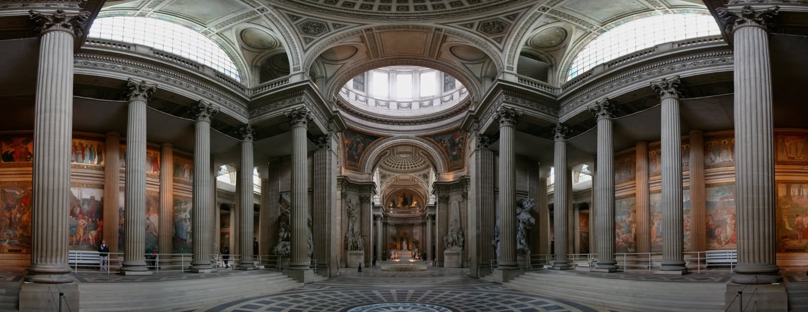 Inside Panoramic View Of The Pantheon