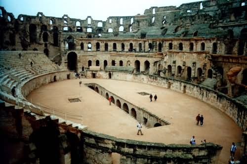 Inside Picture Of The Colosseum, Rome