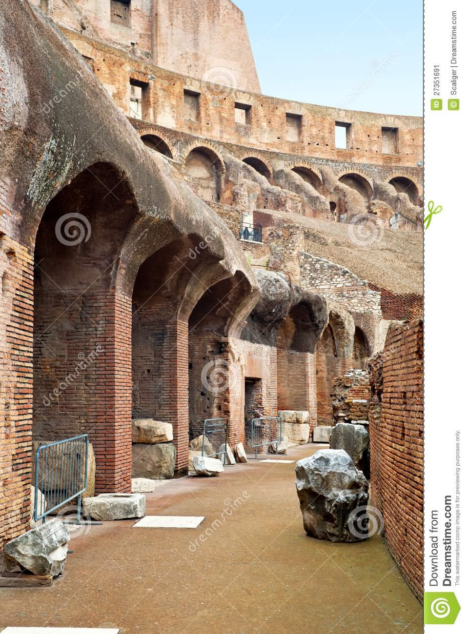 Inside The Colosseum In Rome
