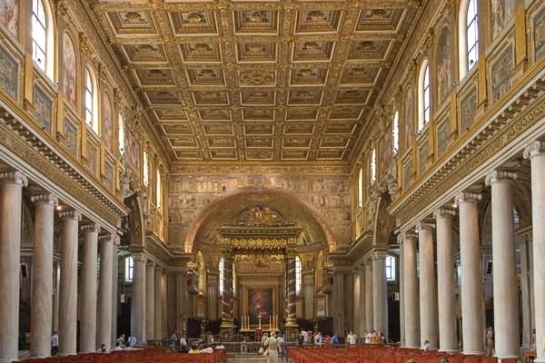 Inside View Of Basilica di Santa Maria Maggiore