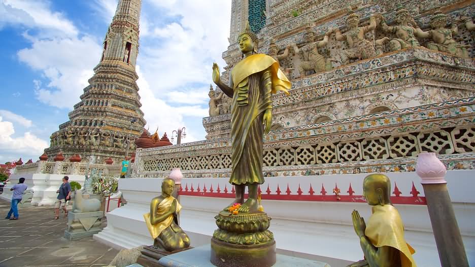 Lord Buddha Sculpture At Wat Arun Temple