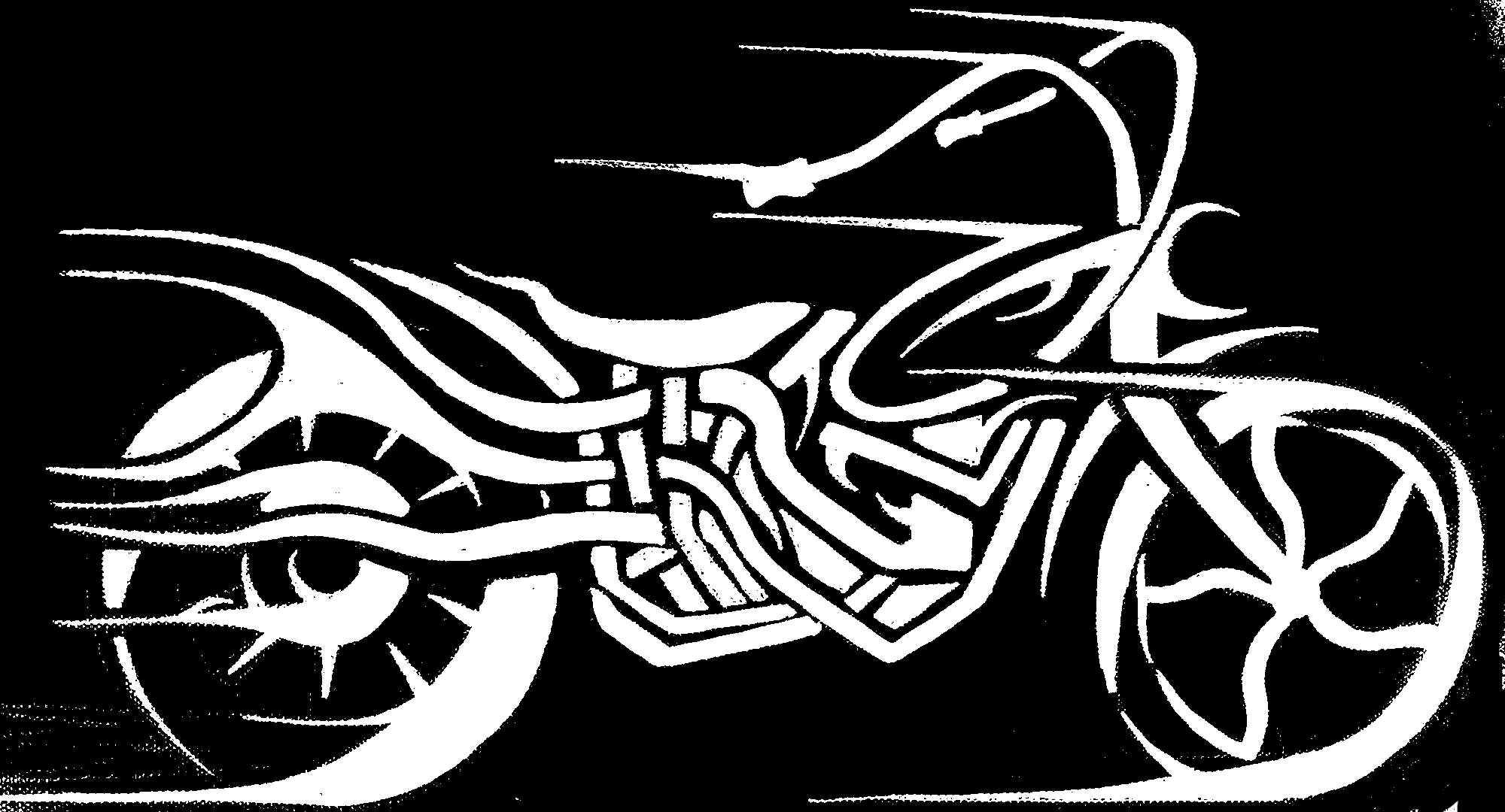 Nice Tribal Motorcycle Tattoo Design