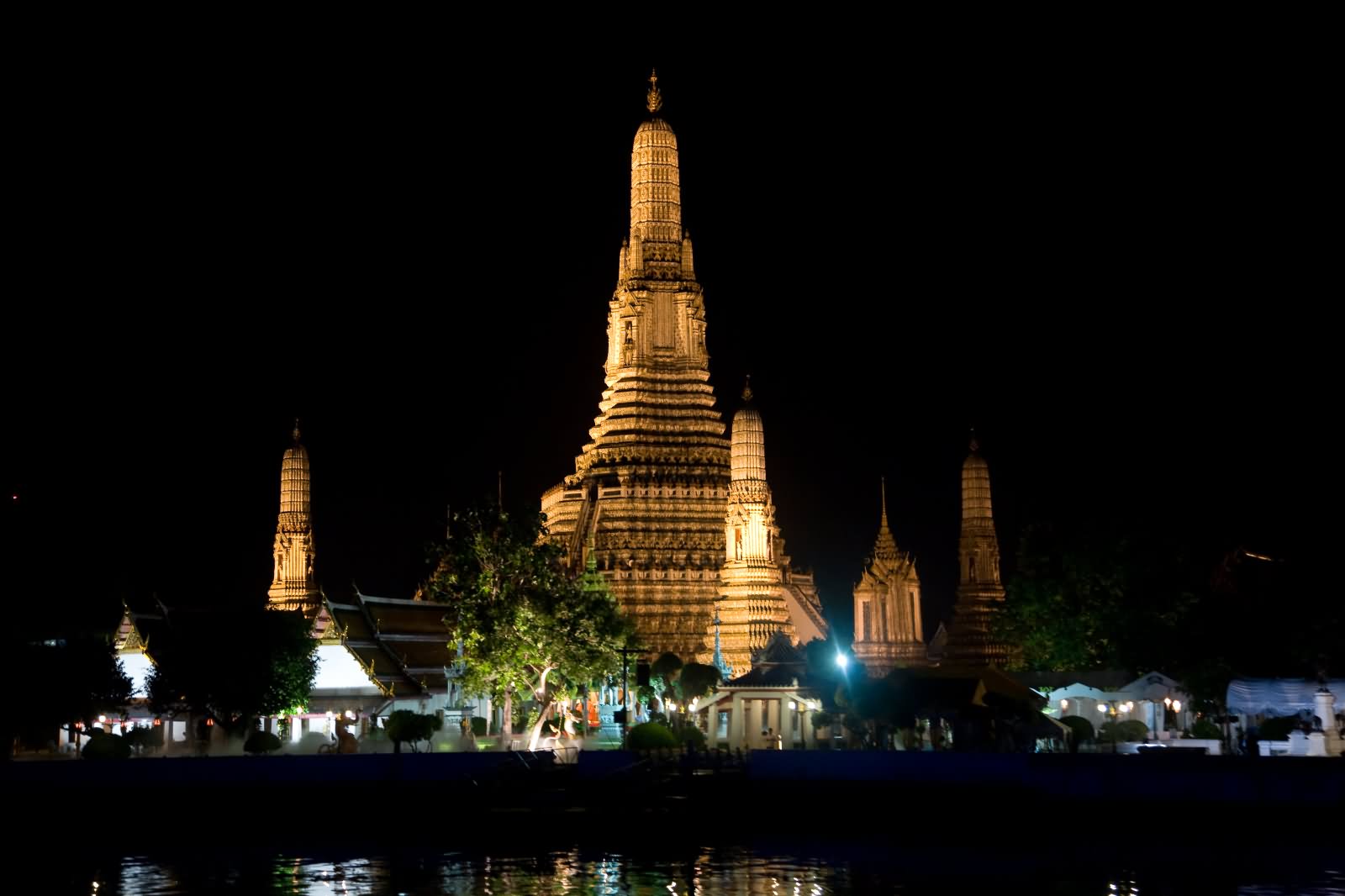 Night View Of Wat Arun