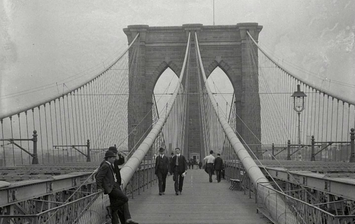 Old Picture Of Brooklyn Bridge
