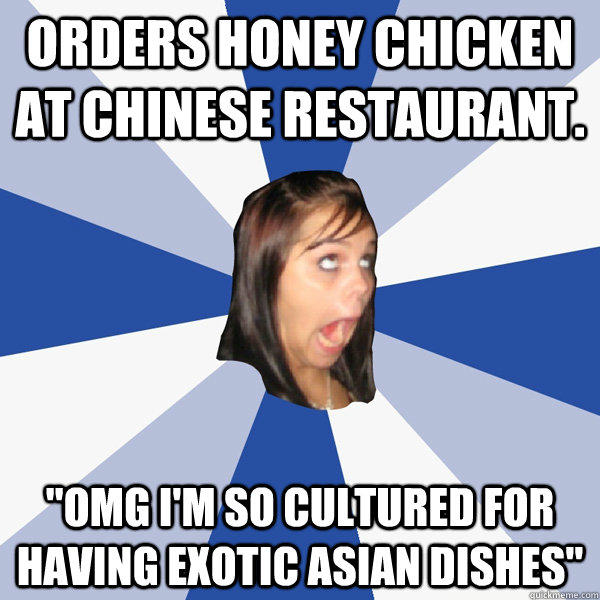 Orders Honey Chicken At Chinese Restaurant Funny Meme Image