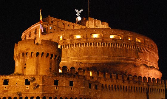 Rome Castel Sant'Angelo At Night