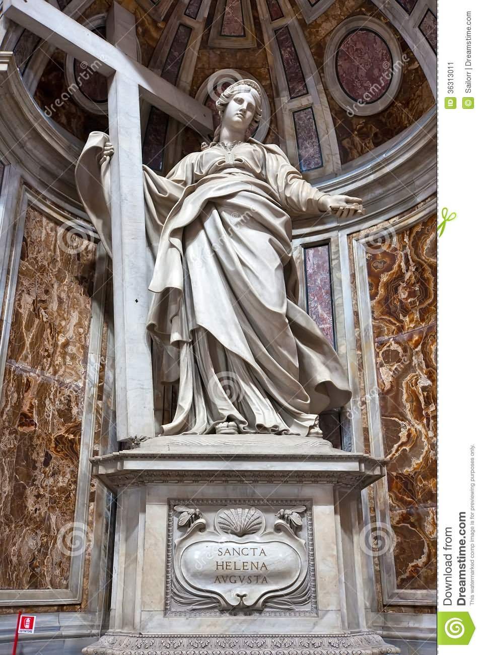 Saint Helena Statue Inside St. Peter's Basilica