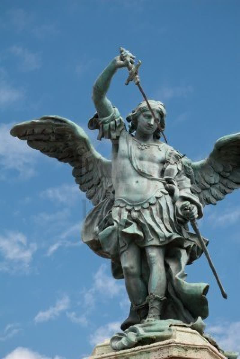 Saint Michael Statue On The Top Of Castel Sant'Angelo