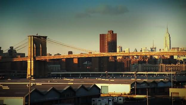 Side View Of Brooklyn Bridge