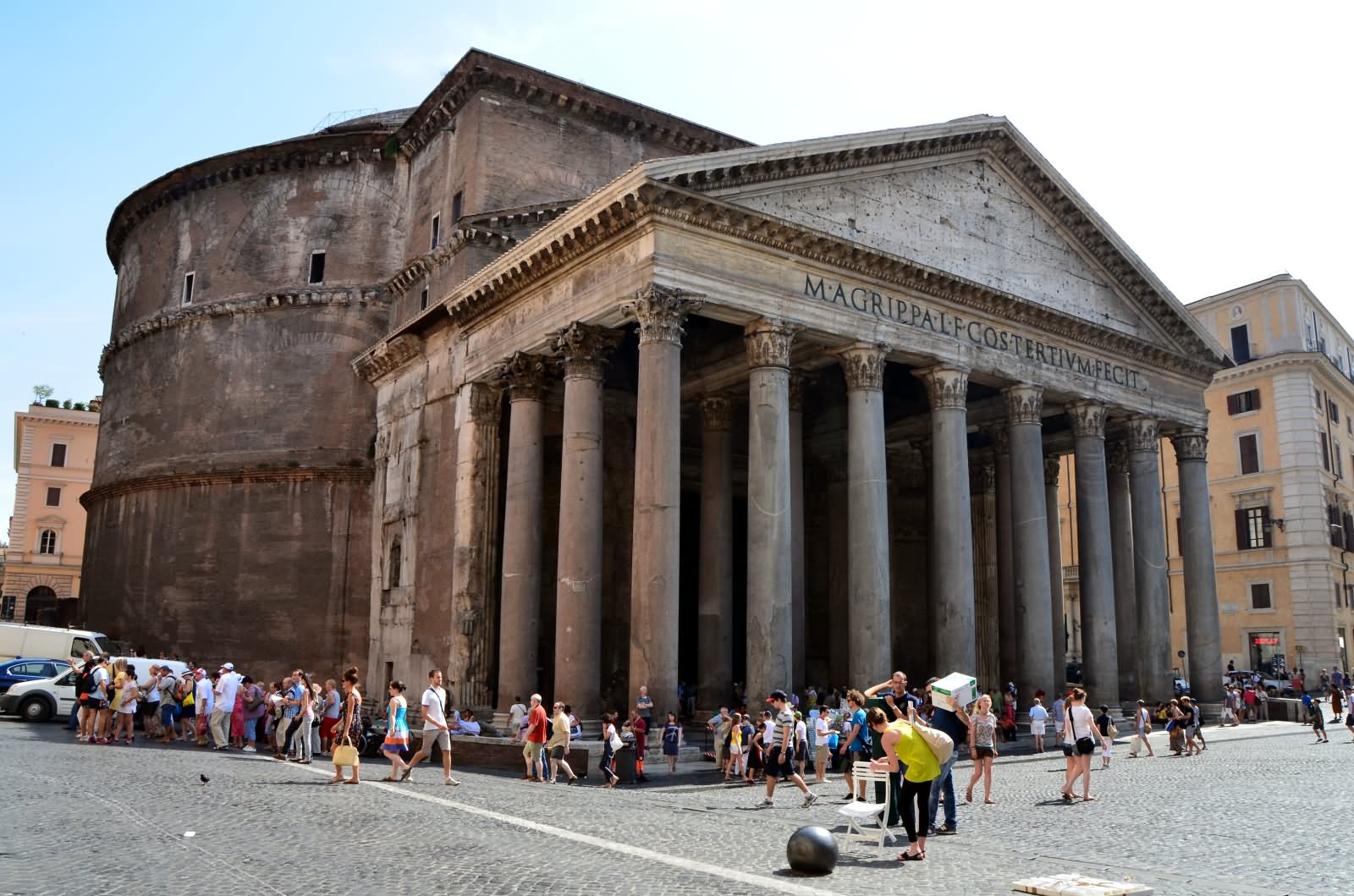 Side View Of Pantheon Church, Rome