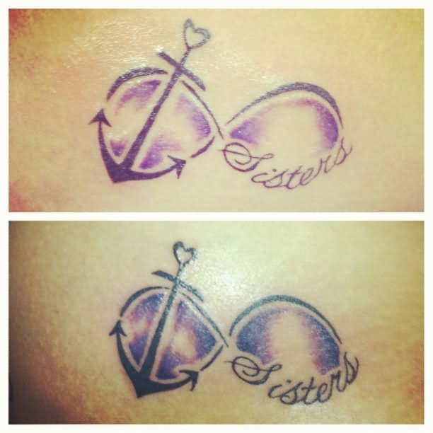 Sisters Friendship Anchor Tattoos