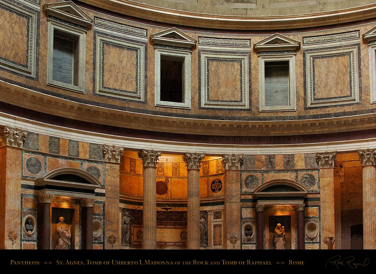 St. Agnes Raphael's Tomb Inside Pantheon