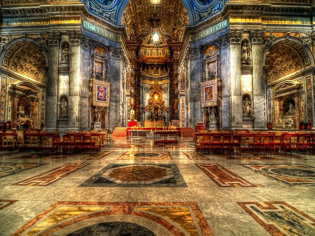 St. Peter's Basilica Church Inside Picture